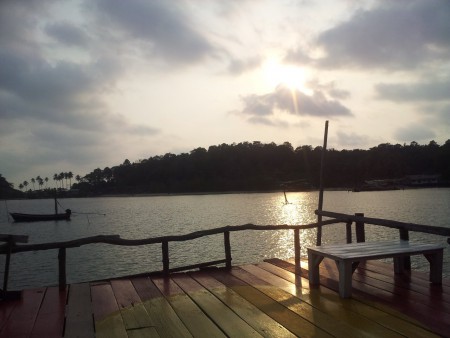 sunset in bang ban bao